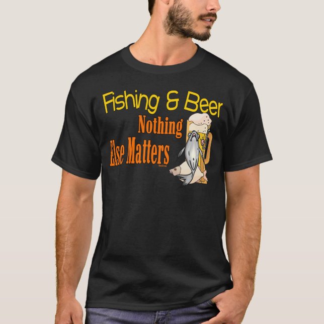 T-shirt Fantaisie de pêche Chemise de pêche Humour de pêch (Devant)