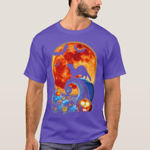 T-shirt Fantaisie Ferret Et Lune Costume Halloween Silhoue