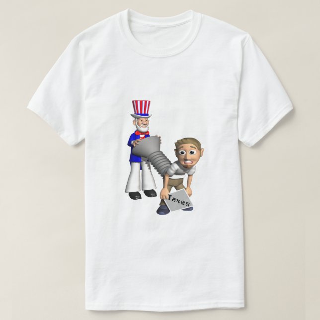 T-shirt Fantaisie fiscale Chemise IRS plaisanterie Taxi Hu (Design devant)