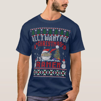 T-shirt Fantaisie Noël Ramen Fantaisie Xmas Sweater T-Shir