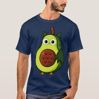 T-shirt Fantaisie oiseau volant de l'avocat fruit