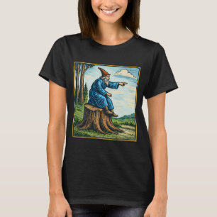 T-shirt fantaisie rétro médiéval cavalier escargot