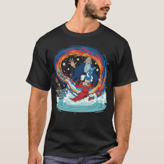 T-shirt Fantasia Mickey Mouse Sorcerers Apprentice Retro f