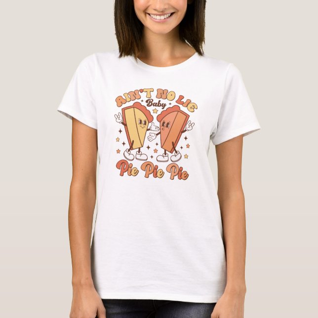 T-shirt Fantastique Chemise à tarte Thanksgiving (Devant)