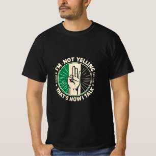 T-shirt Fantastique chemise de fierté italienne - Je ne hu