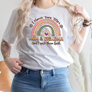 T-shirt Fantastique Chemise Mama, J'Ai Deux Titres Maman E