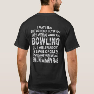 T-shirt Fantastique chemises de bowling Happy Place Bowler