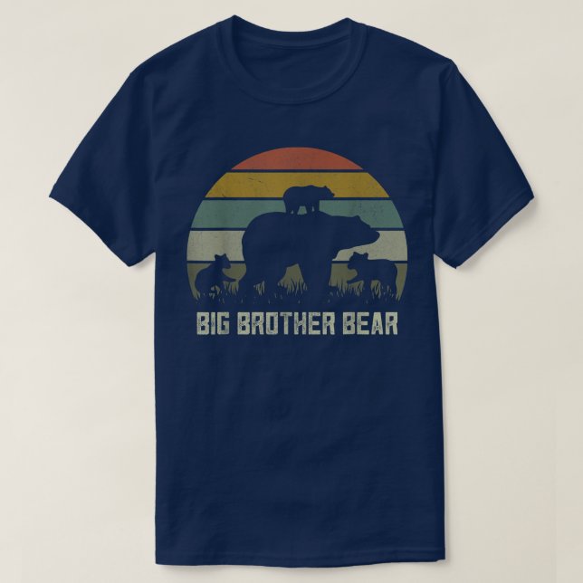 T-shirt Fantastique Chemises Ours Big Brother, Bro Trois E (Design devant)