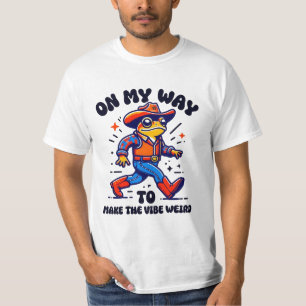 T-shirt Fantastique Grenouille Cowboy "Make The Vibe Weird