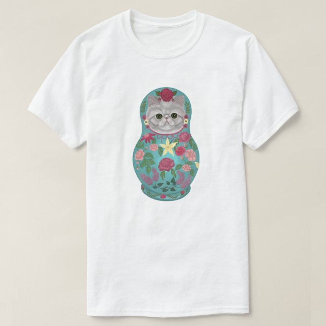T-shirt Fantastique Meowtreshka (Design devant)