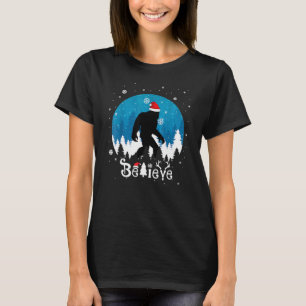 T-shirt Fantastique Noël Noël Noël Noël Bigfoot Croire Sas