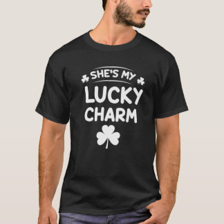 T-shirt Fantastique St Patrick's Day Elle est My Lucky Cha