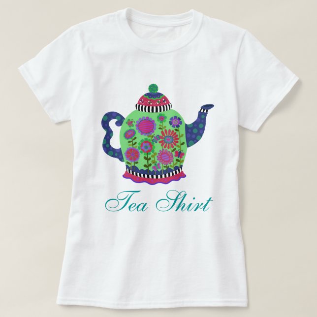 T-shirt Fantastique Teapot Vert (Design devant)