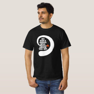 T-shirt Fantastique Texte Les blagues de mon père vont vou