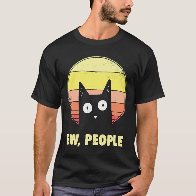 T-shirt Fantastiques chemises de chats Ew, Amoureux des ch (Devant)