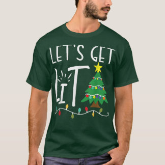 T-shirt Fantastiques lumières de Noël Obtenons Lit Adultes