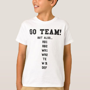 T-shirt Fantasy Footll Drôle - Allez l'équipe 