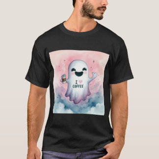 T-shirt Fantôme Adorable Tenant du Café Saison Spectrale C