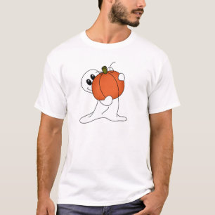 T-shirt Fantôme avec le citrouille orange