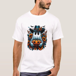 T-shirt Fantôme de cowboy effrayant vintage
