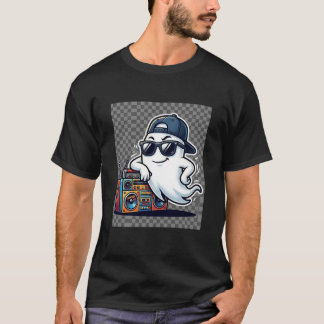 T-shirt fantôme de dessin animé streetwear cool