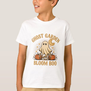 T-shirt fantôme de jardin pour Halloween mignon