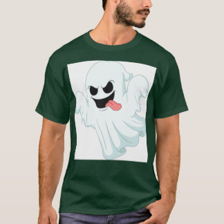 T-shirt fantôme de la couleur blanche