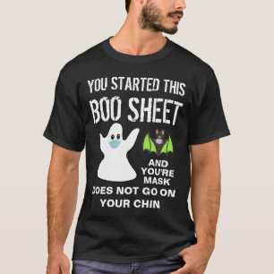 T-shirt Fantôme de la feuille de livre et vidéo d'Hallowee