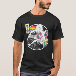 T-shirt Fantôme De Surf Avec Cartons De Lait De Fraise Kaw