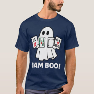 T-shirt Fantôme d'Halloween jouant au Mahjong Spooky Bam B