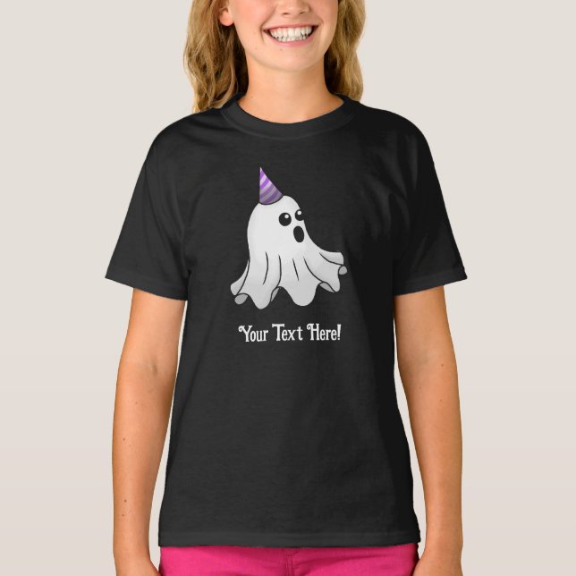T-shirt Fantôme d'Halloween mignon et Éffrayant (Devant)