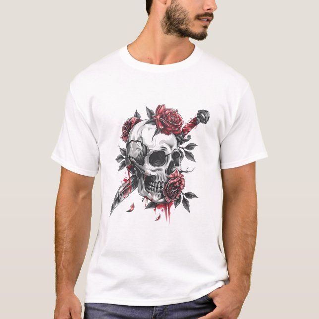 T-shirt Fantôme d'Horreur Unique (Devant)