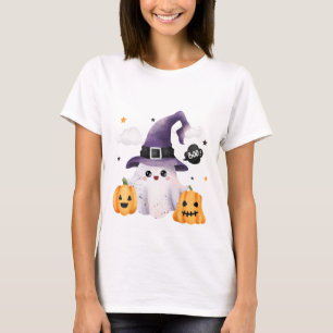 T-shirt Fantôme drôle des femmes d'Halloween