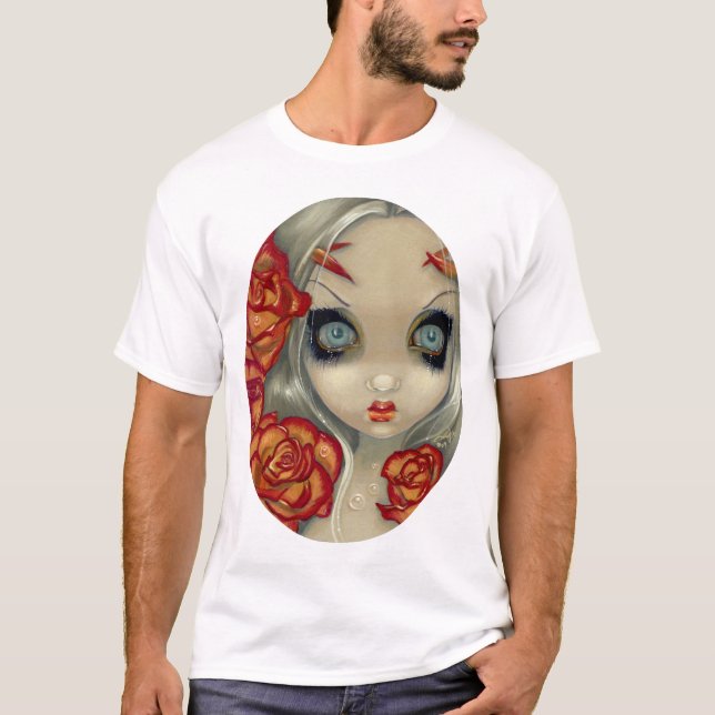 T-shirt Fantôme d'une chemise féerique gothique de rose (Devant)
