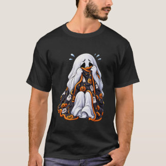 T-shirt Fantôme effrayé – Halloween mignon et effrayant