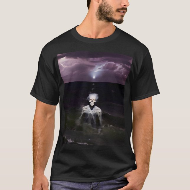 T-shirt Fantôme en mer - Peinture à l'huile (Devant)