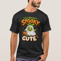 T-shirt Fantôme Mignon et Effrayant d'Halloween