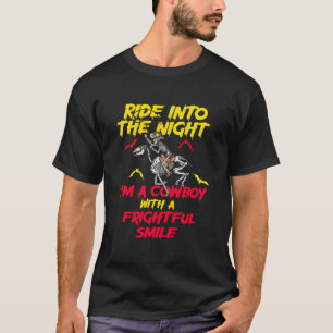 T-shirt Fantômes de Halloween à cheval sur une vache