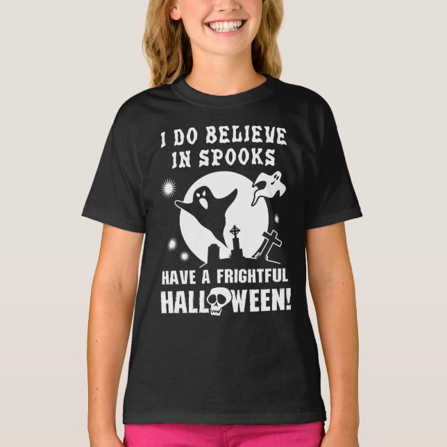T-shirt Fantômes d'Halloween (Devant)