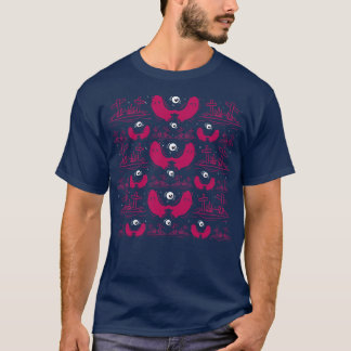 T-shirt fantômes éffrayants roses