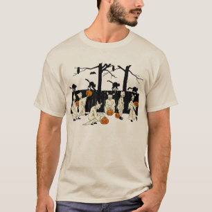 T-shirt Fantômes sur la chemise vintage de Halloween de