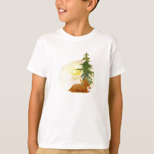T-shirt Faon de forêt à l'aquarelle