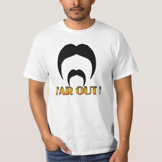 T-shirt fAR à propos de la moustache (Devant)