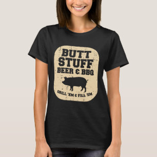 T-shirt Farce De Porc Grill Barbecue Em Byrbecue Grillade