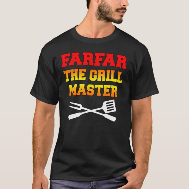 T-shirt Farfar le maître de gril (Devant)