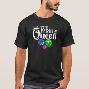 T-shirt Farkle Queen - Farkle Dice Jeu Vintage Premium