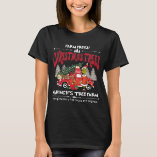 T-shirt farm fresh christmas trees grinch