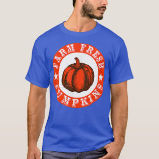 T-shirt Farm Fresh Pumpkins Retro 