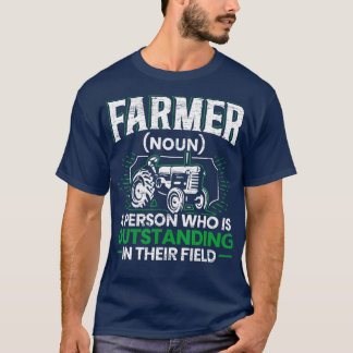 T-shirt Farmer Définition Funny Tracteur Rider Agriculture