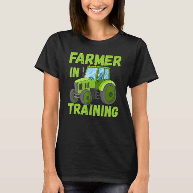 T-shirt Farmer In Training Tractors Driver Strongman Costu (Devant)